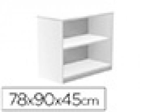 Armario rocada com dois estantes serie store 78x90x45 cm acabamento aw04 branco/branco , Rocada , 150625 , 8427951060372